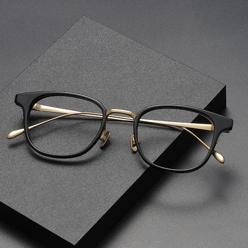 Titanium Vintage Square Eyeglasses Frames GMS823