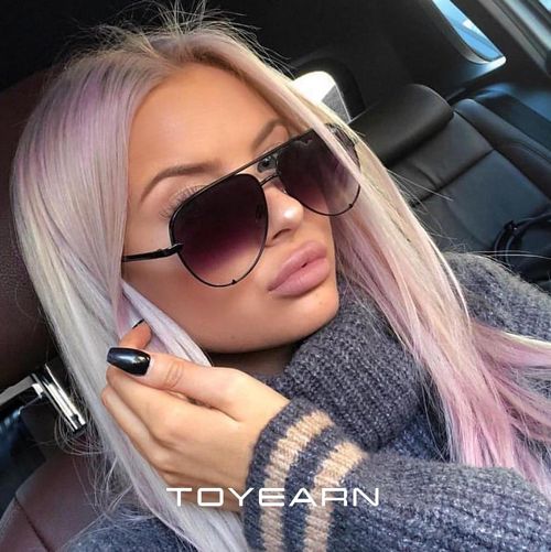 New Fashion Brand Designer Ladies Pilot Sunglasses Women Men Goggle Gradient Sun Glasses For Female Mirror Shades UV400