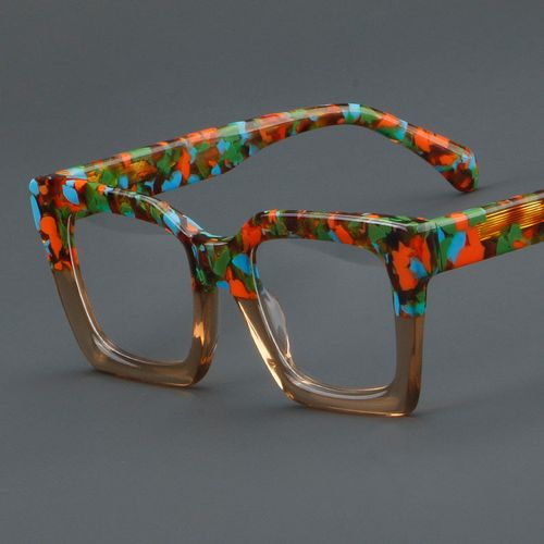 Thick plate glasses retro frames 882285