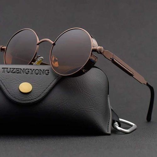 Men Polarized Classic Gothic Steampunk Sunglasses