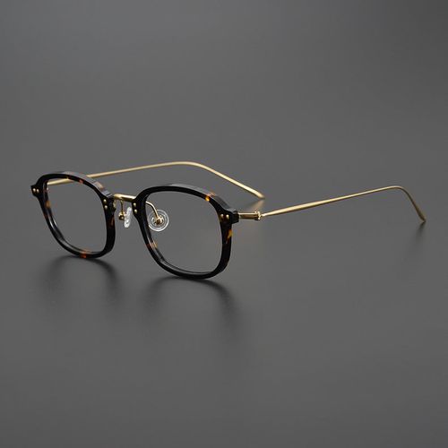 Retro Titanium Square Glasses Frame 3012