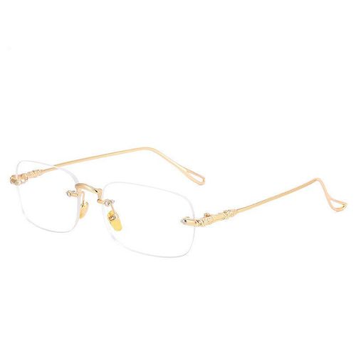 2024 New business rimless metal color-changing glasses