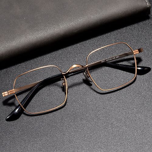 Retro Titanium Square Glasses Frame 6801