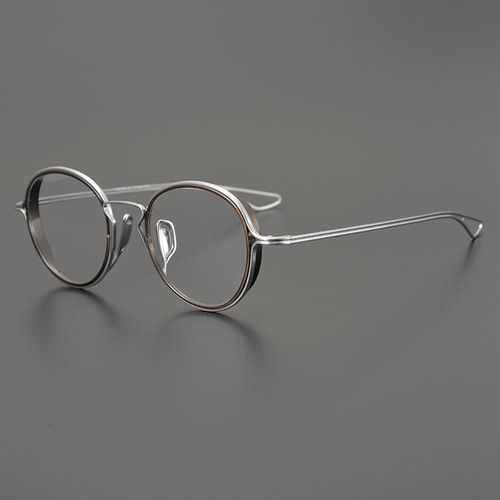 Gene Retro Round Titanium Ultra-Light Glasses Frame