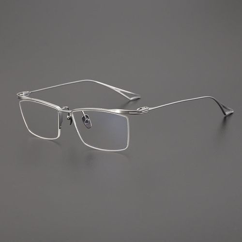 Retro Titanium Square Glasses Frame 1676