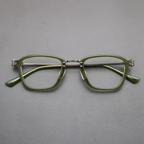 Tiberius Retro Titanium Square Glasses Frame