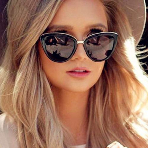 New Oversized Sunglasses Women Cateye Retro Glasses for Women Luxury Sunglasses Women Brand Oculos De Sol Feminino