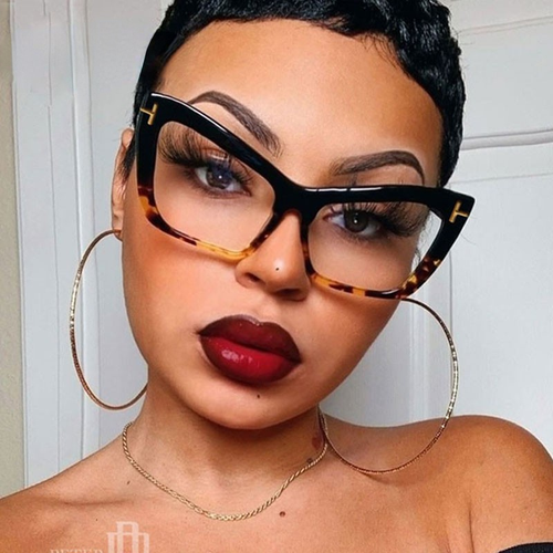 Cat Eye prescription Frames Glasses Women Retro Optics Spectacle Frame Personality Fashion Eyeglasses Luxury Brand Designer