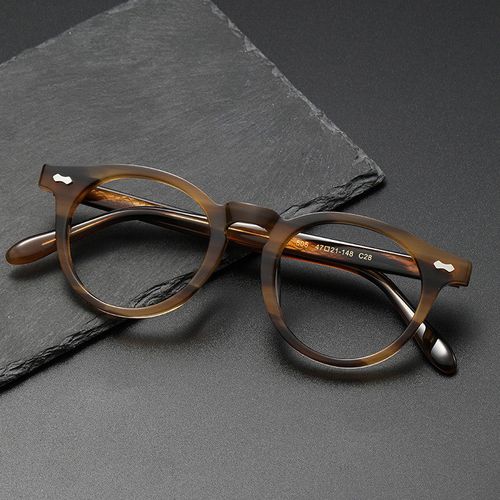 Acetate Retro Oval Glasses Frame 505