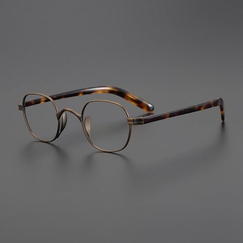 Titanium Geometric Glasses Frame KMN131