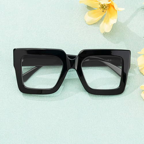 Square Black Eyeglasses