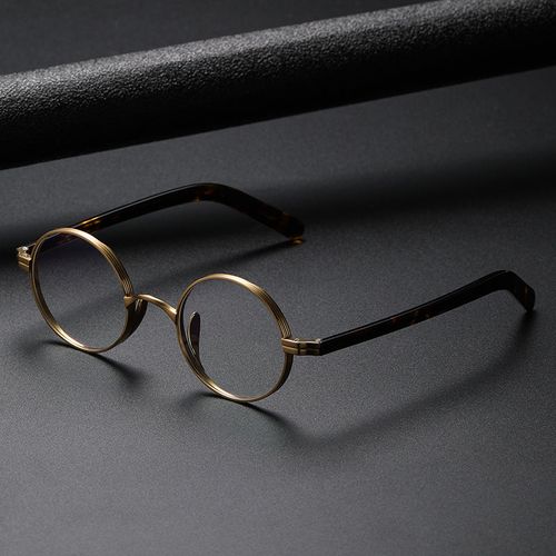 Faelan Titanium Round Glasses Frame