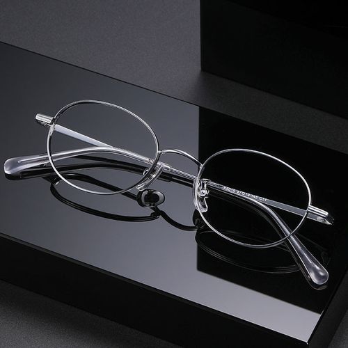 Titanium Vintage Round Eyeglasses Frames ST 5015