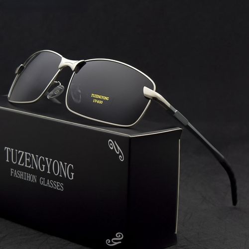 Aluminum alloy Men's brand designer polarized Sunglasses  Square Men Driving Sun Glasses Male Goggle UV400