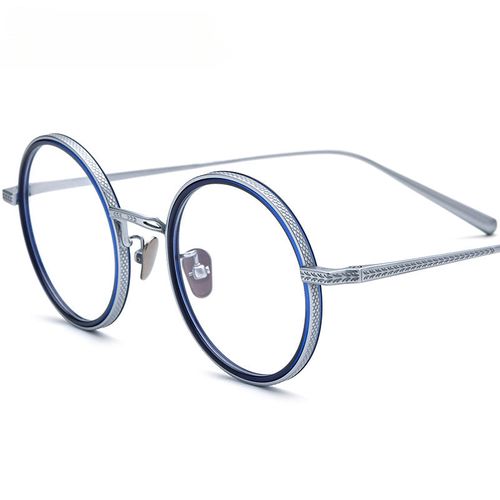 Elian Titanium Round Glasses Frame