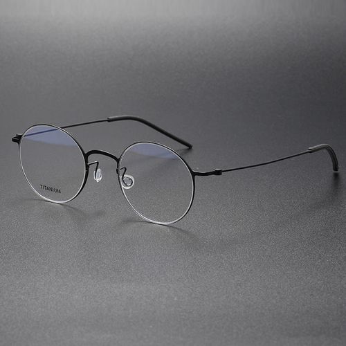 Titanium Vintage Round Eyeglasses Frames 5504