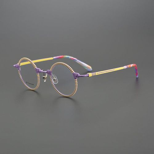 Bevin Round Titanium Glasses Frame