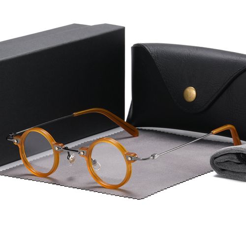 Tatsuo Retro Small Round Acetate Eyeglasses