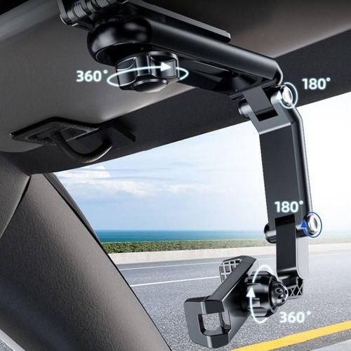 1080° Rotatable Car Phone Mount, Anti-Slip Secure Grip, Won't Fall Off on Bumpy Roads,for Safe Driving & Unobstructed View