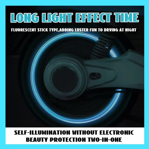 Tire Valve Cap Set, 8PCS Fluorescent Glow in The Dark Air Caps Cover, Universal Bicycle Stem Covers, Waterproof Luminous Car Tire Valve Caps, Universal Fit for Cars, SUV, Motorcycle, Bicycle, Dustproof Leak-Proof Wheel Valve Stem Caps, Night Glowing Decorative Auto Tire Accessories for Safe Driving and Stylish Look