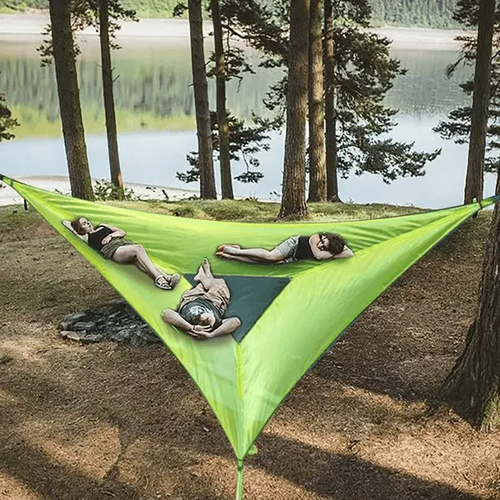 MULTI-PERSON HAMMOCK- PATENTED 3 POINT DESIGN