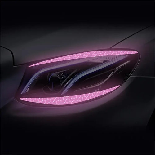 Car Headlight Eyelash Stickers Waterproof Reflective Auto Decor