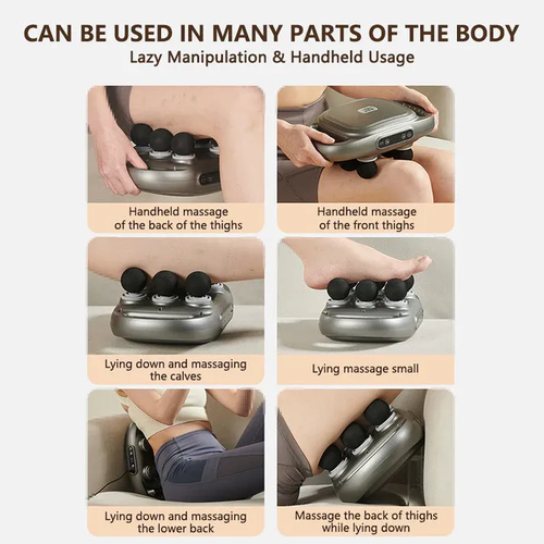 New Design Hot Sale Six-Head Fascia Gun Deep Tissue Massage Device