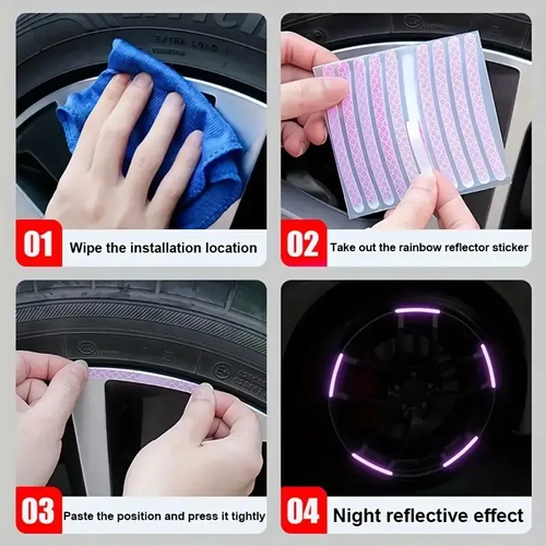 Universal Wheel Reflective Stickers