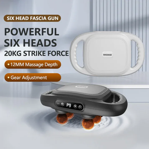 New Design Hot Sale Six-Head Fascia Gun Deep Tissue Massage Device