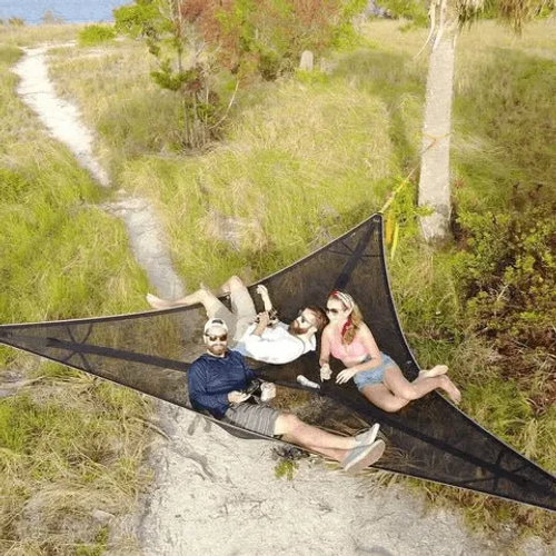MULTI-PERSON HAMMOCK- PATENTED 3 POINT DESIGN
