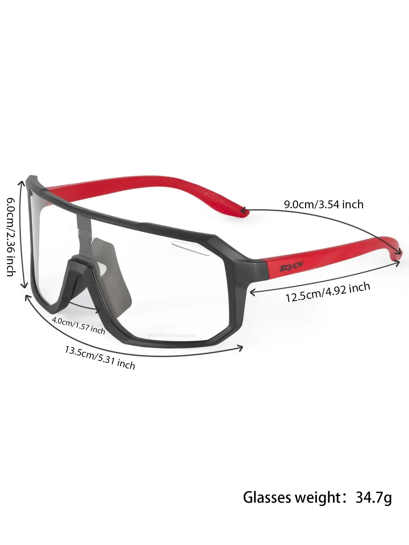 Photochromic Sports Sunglasses 😎 Cycling Motorcycle Shades