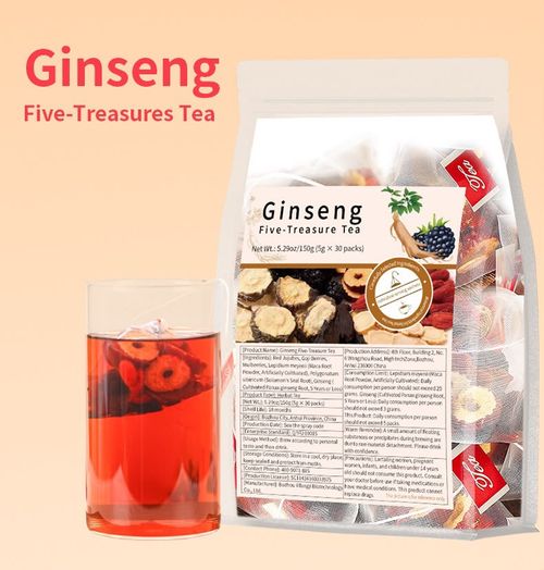 Men s Kidney Vitality Ginseng Five Treasure Energy Tea