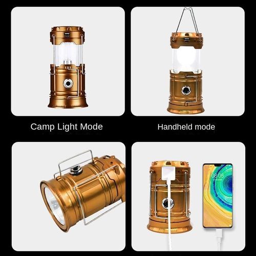 Solar Multifunctional Portable Light | 4-in-1 Multi-Purpose Lamp