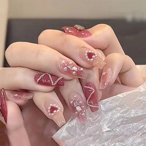 24 PCS | Reusable Press On Nails with 6-Piece Independent Tool Kit