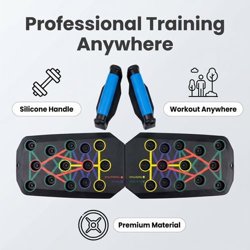 Upgraded 28 Holes Push Up Board Multifunctional Home Fitness Equipment Portable Chest Abs Core Muscle Training Stand Workout Support for Men Full Body Exercise