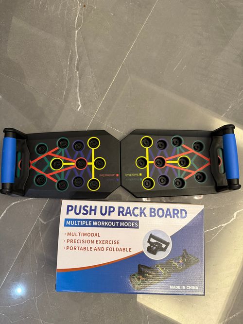 Upgraded 28 Holes Push Up Board Multifunctional Home Fitness Equipment Portable Chest Abs Core Muscle Training Stand Workout Support for Men Full Body Exercise