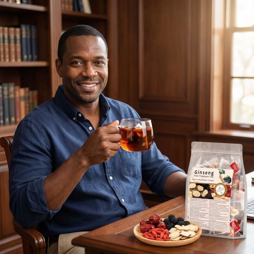 Men s Kidney Vitality Ginseng Five Treasure Energy Tea