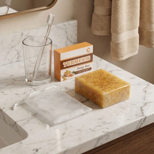 Hot-Selling in Africa 🇬🇫 & TikTok Viral Turmeric Lemon Kojic Ginger Soap 🧼, Handmade Cold Process Soap ✨, For Face & Body 💦