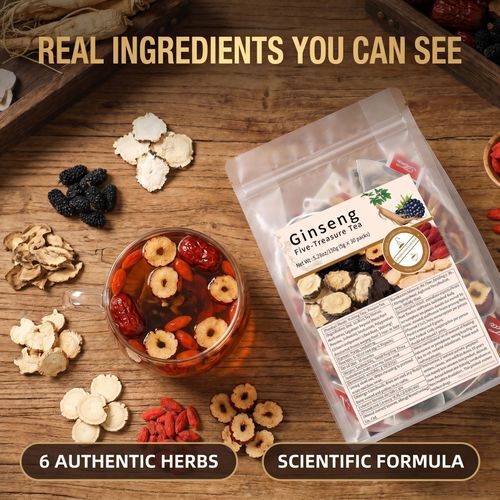 Men s Kidney Vitality Ginseng Five Treasure Energy Tea