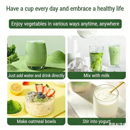 Kale powder solid beverage, green juice powder