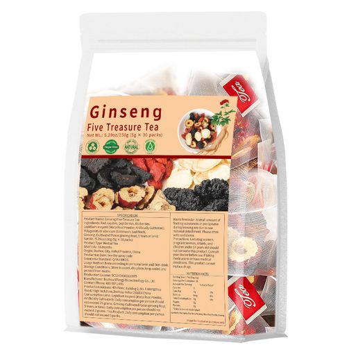 Ginseng Five-Treasure Tea Herbal Male Enhancement Tea Enhance Endurance & Libido Naturally 85% of people will choose one course of treatment (3 doses)