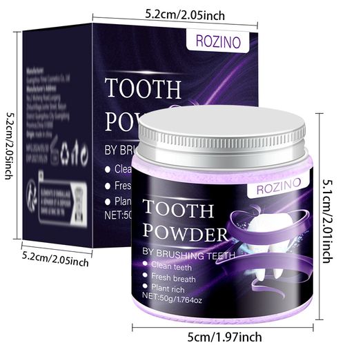 Tooth powder, fresh breath, yellowing, smoke stains, yellowing, bad breath, mild gum protection toothpaste