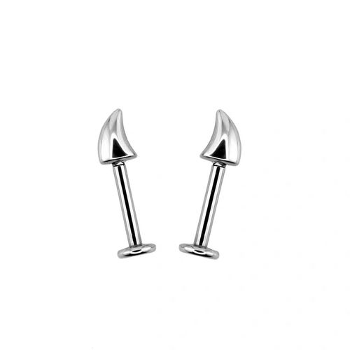 Devil's Corner Little Devil Nail Ear Nail Ear Bone Nail Ear Wheel Nail Dark Cute Hot Girl Sweet Cool Wind Piercing Jewelry Earrings