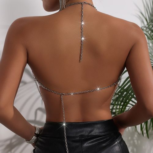 Ladies' sexy multi-layer thin chain fashionable body chain, paired with trendy nightclub accessories outside the chain