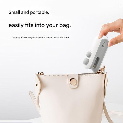 Mini sealing machine, household plastic sealing machine, snack moisture-proof sealing tool, portable USB plastic bag, food sealing clip