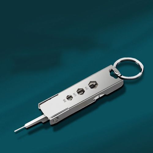 SIM Card Removal Needle,Blade,Screwdriver Nail File Multi-Function Metal Keychain