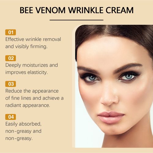 Bee venom elastic cream gently cares, lightly hydrates skin, elasticity, delicacy, fine skin moisturizing face cream