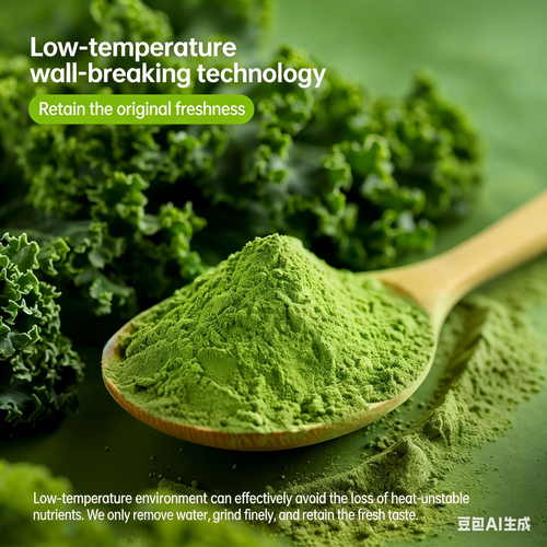 Kale powder solid beverage, green juice powder