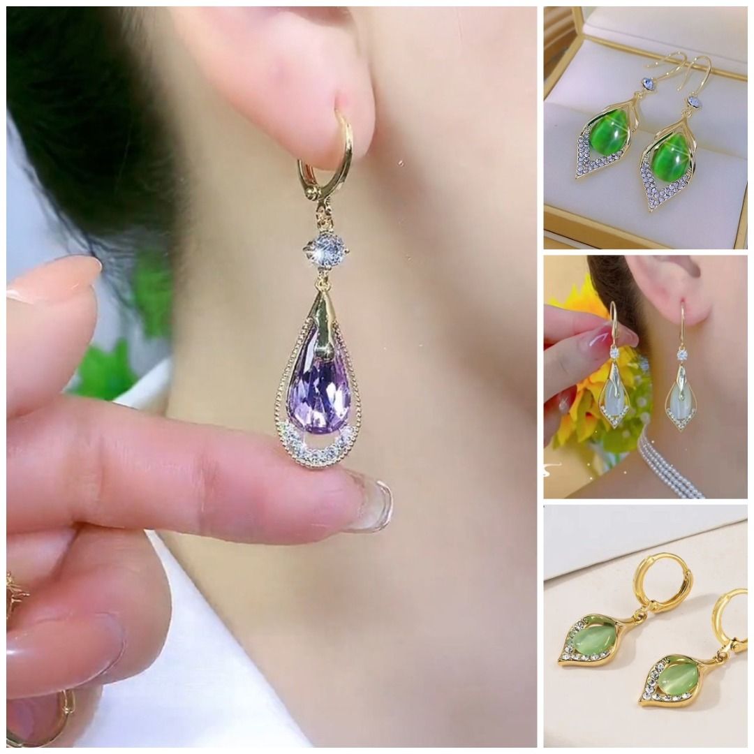 2024 light luxury niche design temperament earrings