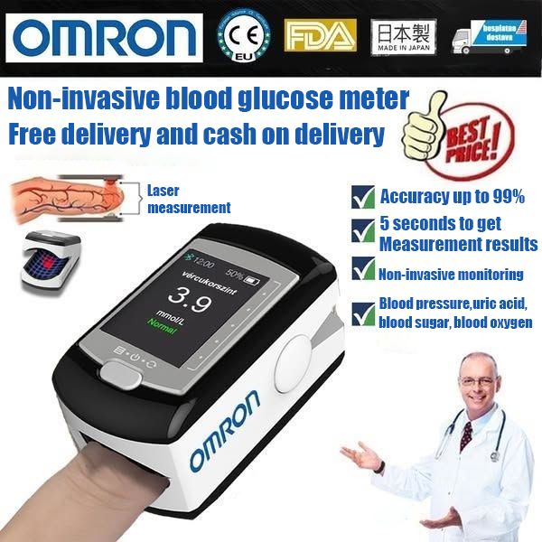 Omron non-invasive blood glucose meter measures 99% accuracy in 5 seconds